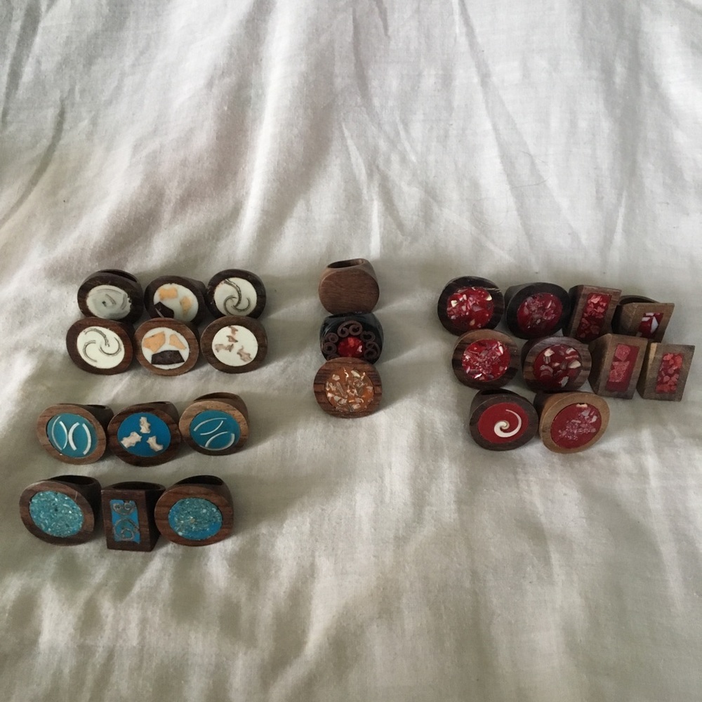 Wooden Bulky Design Rings